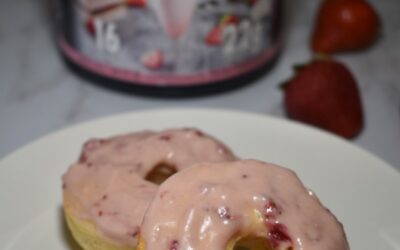 STRAWBERRY DONUTS WITH STRAWBERRY FROSTING
