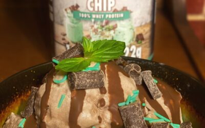 TWO INGREDIENT MINT CHIP ICE CREAM