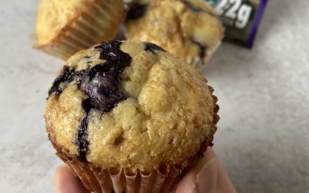 BLUEBERRY MUFFINS WITH PIECES